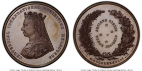 Victoria bronze Specimen "Melbourne Exhibition" Medal 1888 SP64 PCGS, 76mm. By Stokes & Martin. Ex. T.A. Reynolds Esq. Collection. HID09801242017 © 20...