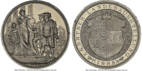 Franz Joseph I white-metal "Carinthian State Exposition" Medal 1885-Dated MS64 Prooflike NGC, Wurzburg-4622. 54mm. By A. Scharff. HID09801242017 © 202...