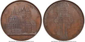 Leopold I bronze "Notre Dame Cathedral" Medal 1849-Dated MS62 Brown NGC, Hoydonck-50. 50mm. By J. Wiener. HID09801242017 © 2023 Heritage Auctions | Al...