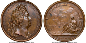 Louis XIV bronze "Capture of Palamos" Medal 1694-Dated MS63 Brown NGC, Divo-255. HID09801242017 © 2023 Heritage Auctions | All Rights Reserved