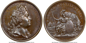 Louis XIV bronze "Campaign of 1696" Medal 1696-Dated MS64 Brown NGC, Divo-264. 41mm. By J. Mauger. LUDOVICUS MAGNUS REX CHRISTIANISSIMUS Head right //...