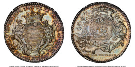 Louis XV silver "Ville de Paris" Jeton 1742 MS62 PCGS, Feuardent-3712 var. Nice ship image on reverse. HID09801242017 © 2023 Heritage Auctions | All R...