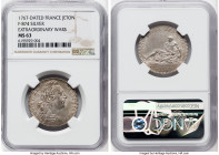 Louis XV silver "Extraordinary Wars" Jeton 1767-Dated MS63 NGC, F-874. HID09801242017 © 2023 Heritage Auctions | All Rights Reserved