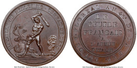 Napoleon bronze "Battle of Millesimo" Medal 1796-Dated MS65 Brown NGC, Julius-494. 43mm. By Lavy. BATAILLE DE MILLESIMO COMBAT DE DEGO Napoleon as Her...
