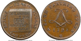 Somersetshire. Bath Farthing Token 1795 MS65 Brown NGC, D&H-112a. Edge: Plain HID09801242017 © 2023 Heritage Auctions | All Rights Reserved