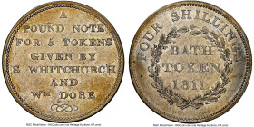 Somersetshire. Bath silver 4 Shillings Token 1811 AU Details (Cleaned) NGC, Dalton-15 (RR). HID09801242017 © 2023 Heritage Auctions | All Rights Reser...