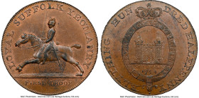 Suffolk. Blything "Loyal Suffolk Yeomanry" 1/2 Penny Token 1794 MS62 Brown NGC, D&H-19. Edge: God Save The King. HID09801242017 © 2023 Heritage Auctio...