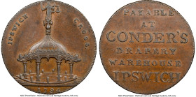 Suffolk. Ipswich "Drapery Warehouse" 1/2 Penny Token 1794 AU58 Brown NGC, D&H-35. Edge: Milled. HID09801242017 © 2023 Heritage Auctions | All Rights R...