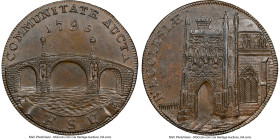 Suffolk. Beccles "Communitate Aucta" 1/2 Penny Token 1795 MS63 Brown NGC, D&H-16. Edge: Payable At Beccles. HID09801242017 © 2023 Heritage Auctions | ...