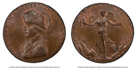 Suffolk. Bury copper Penny Token 1794 MS65 Brown PCGS, D&H-4. CHARLES MARQUIS CORNWALLIS Capped bust left // HIS FAME RE SOUNDS FROM EAST TO WEST Wing...