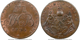 Sussex. East Grinstead 1/2 Penny Token 1795 MS65 Brown NGC, D&H-22. Edge: PAYABLE AT 1 +H BOORMAN HID09801242017 © 2023 Heritage Auctions | All Rights...