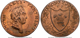 South Wales copper 1/4 Penny Token 1793 MS64 Red and Brown NGC, D&H-26a. Edge: PLAIN, ROUNDED. HID09801242017 © 2023 Heritage Auctions | All Rights Re...