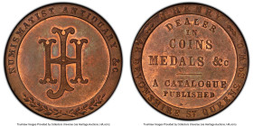 "Numismatist Antiquary" copper Specimen Token ND (c. 1820) SP63 Red and Brown PCGS, "J. Henry / Dealer In Coins & Medals" HID09801242017 © 2023 Herita...