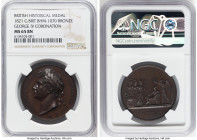 George IV bronze "Coronation" Medal 1821 MS65 Brown NGC, Eimer-1146a, BHM-1070. 35mm. By B. Pistrucci. GEORGIUS IIII D G BRITANNIARUM REX F D Laureate...