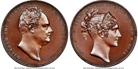 William IV bronze "Coronation" Medal 1831 MS65 Brown NGC, BHM-1475, Eimer-1251. 34mm. By W. Wyon. WILLIAM THE FOURTH CROWNED SEP 8 1831 Bust right // ...