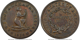 "Am I Not a Woman & a Sister" Token 1838 VF Details (Cleaned) NGC, HT-81. HID09801242017 © 2023 Heritage Auctions | All Rights Reserved