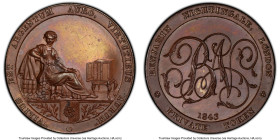 Victoria copper "Benjamin Nightingale, London" Token 1843 MS65 Brown PCGS, W-3054. HID09801242017 © 2023 Heritage Auctions | All Rights Reserved