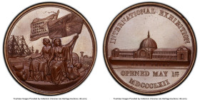 Victoria bronzed Specimen "International Exhibition" Medal 1862 SP65 PCGS, BHM-2739. 42mm. By T. Pinches. Britannia seated, holding wreath and Union f...