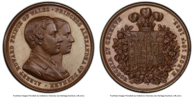 Victoria bronzed Specimen "Marriage" Medal 1863 SP65 PCGS, BMG-2765. 39mm. By J. Moore. Commemorating the marriage of Albert Edward, Prince of Wales, ...