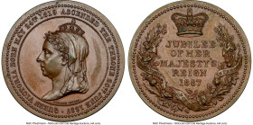 Victoria bronze "Golden Jubilee" Medal 1887 MS64 Brown NGC, BHM-3276. HID09801242017 © 2023 Heritage Auctions | All Rights Reserved