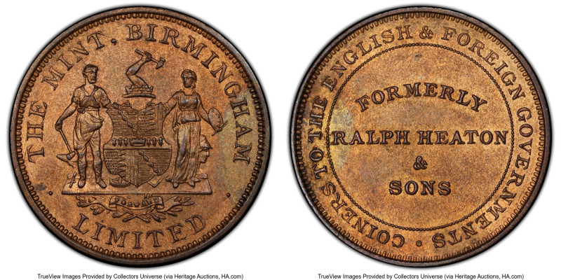"The Mint, Birmingham Limited" bronze Token (c. 1889) UNC Details (Tooled) PCGS,...