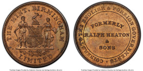 "The Mint, Birmingham Limited" bronze Token (c. 1889) UNC Details (Tooled) PCGS, "Formerly / Ralph Heaton / & / Sons" HID09801242017 © 2023 Heritage A...