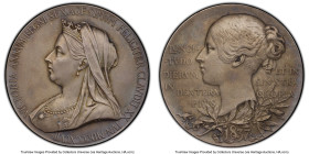 Victoria silver Matte Specimen "Diamond Jubilee" Medal 1897 SP64 PCGS, Eimer-1817a. 55mm. By G.W. de Saulles. Accompanied by original case of issue. H...