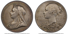 Victoria silver Matte Specimen "Diamond Jubilee" Medal 1897 SP63 PCGS, Eimer-1817a. 55mm. By G.W. de Saulles. Accompanied by original case of issue. H...