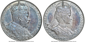 Edward VII silver Specimen "Coronation" Medal 1902 MS64 NGC, BHM-3737. 55mm. By G. W. de Saulles. Accompanied by original case of issue HID09801242017...