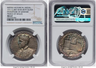George V silver "Investiture as Prince of Wales" Medal 1911 MS67 NGC, BHM-4079, Eimer-1925. Hard to imagine a nicer example than this one, highlighted...