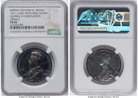 George V silver Proof "Coronation" Medal 1911 PR65 NGC, BHM-4022, Eimer-1922b. 30mm. This is the smaller-size version of the George V coronation medal...