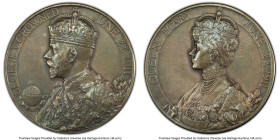 George V silver Matte Specimen "Coronation" Medal 1911 SP63 PCGS, BHM-4022, Eimer-1922b. 30mm. By B. Mackennal. GEORGE V CROWNED JUNE 22 1911 Bust lef...