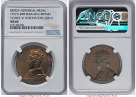 George VI bronze "Coronation" Medal 1937 MS66 NGC, BHM-4314, Eimer-2046b. 32mm. By Percy Metcalfe. GEORGE VI CROWNED 12 MAY 1937 Crowned King George V...