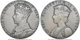 George VI silver "Coronation" Medal 1937 MS65 NGC, BHM-4314. 57mm. By P. Metcalfe. Accompanied by original case of issue. HID09801242017 © 2023 Herita...
