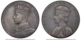 George VI silver Specimen "Coronation" Medal 1937 SP64 PCGS, BHM-4314, Eimer-2046b. 32mm. By Percy Metcalfe. GEORGE VI CROWNED 12 MAY 1937 Crowned Kin...