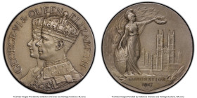 George VI silver Matte Specimen "Coronation" Medal 1937 SP62 PCGS, BHM-4351, Eimer-2047. 51mm. By Turner & Simpson. Accompanied by original case of is...