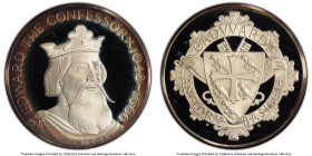 "Edward the Confessor 1042-1066" silver Medal ND (1970-1974) PR67 Deep Cameo PCGS, Set #1841. This medal is accompanied with a First Edition coin bind...