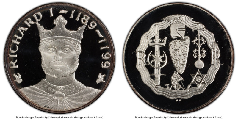 "Richard I 1189-1199" silver Medal ND (1970-1974) PR67 Deep Cameo PCGS, Set #184...