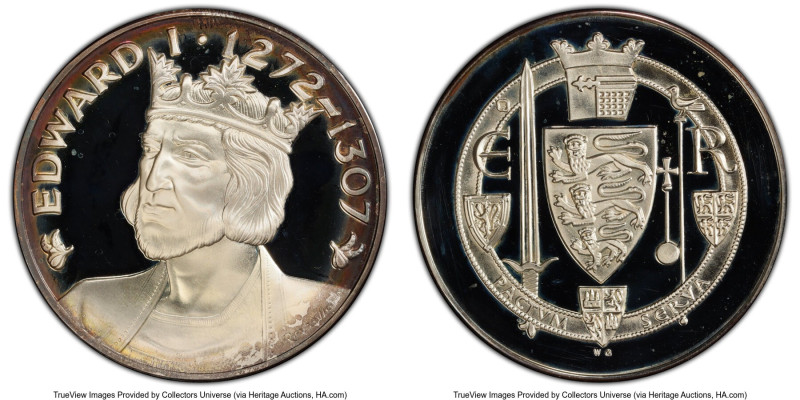 "Edward I 1272-1307" silver Medal ND (1970-1974) PR67 Deep Cameo PCGS, Set #1841...