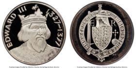 "Edward III 1327-1377" silver Medal ND (1970-1974) PR67 Deep Cameo PCGS, Set #1841 HID09801242017 © 2023 Heritage Auctions | All Rights Reserved