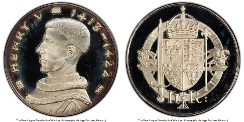 "Henry V 1413-1422" silver Medal ND (1970-1974) PR66 Deep Cameo PCGS, Set #1841 ...