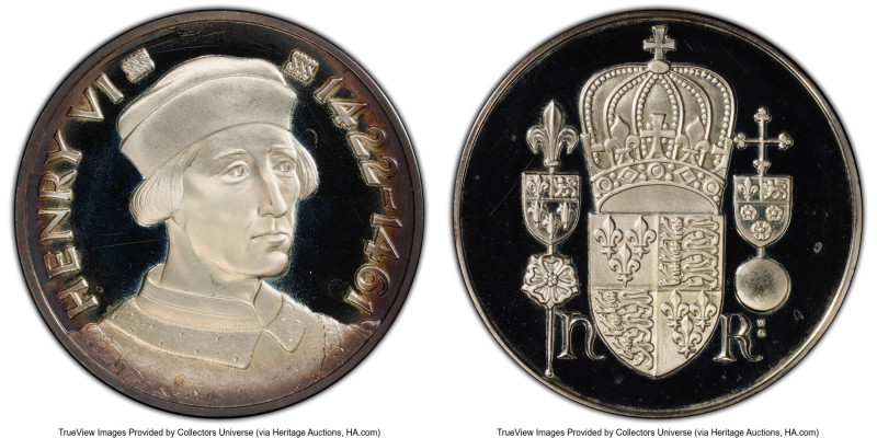 "Henry VI 1422-1461" silver Medal ND (1970-1974) PR67 Deep Cameo PCGS, Set #1841...