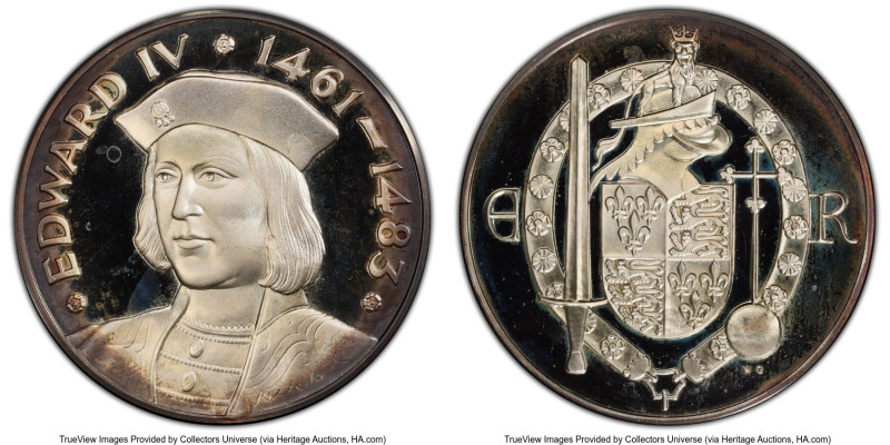"Edward IV, 1461-1483" silver Medal ND (1970-1974) PR67 Deep Cameo PCGS, Set #18...