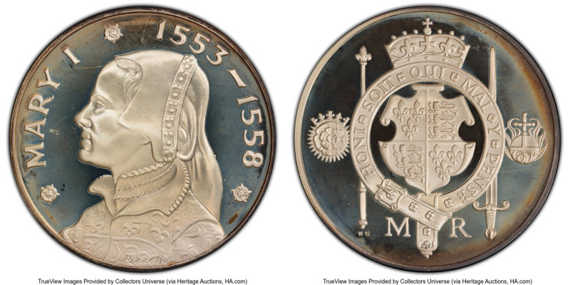 "Mary I 1553-1558" silver Medal ND (1970-1974) PR67 Deep Cameo PCGS, Set #1841 H...