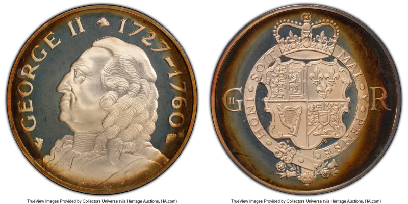 "George II 1727-1760" silver Medal ND (1970-1974) PR67 Deep Cameo PCGS, Set #184...