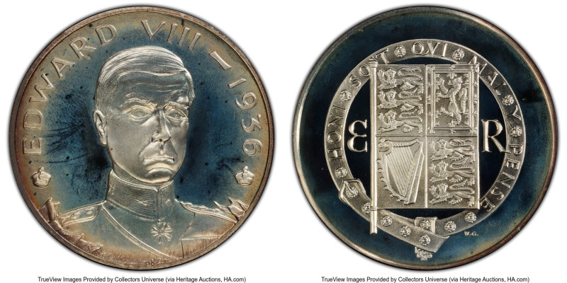 "Edward VIII 1936" silver Medal ND (1970-1974) PR67 Deep Cameo PCGS, Set #1841 H...