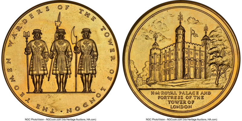 "Yeomen Warders" gilt brass Medal ND MS64 NGC, 51mm. HID09801242017 © 2023 Herit...