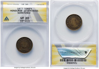Republic brass " Zelaya | Diaz" 10 Centavos Token 1877 VF20 Details (Scratched) ANACS, Rulau-ELP-21. 20mm. HID09801242017 © 2023 Heritage Auctions | A...
