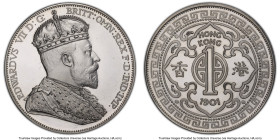 British Colony. Edward VII silver Proof Fantasy Medal (Dollar) "1901" PR67 Deep Cameo PCGS, KM-X3. INA Retro Fantasy. w/o Hallmark Edge. HID0980124201...