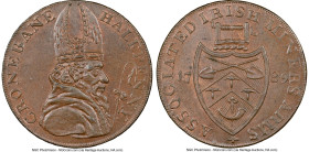 Wicklow. Cronebane copper 1/2 Penny Token 1789 MS64 Brown NGC, D&H-48b. Edge: PAYABLE IN LONDON. "Associated Irish Miners Arms". HID09801242017 © 2023...